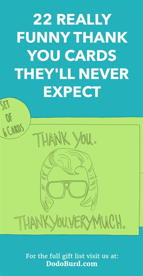 22 Really Funny Thank You Cards Theyll Never Expect Dodo Burd