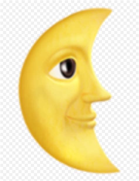 Download Moon Emoji Text Png Image With Iphone Crescent Moon Moon Emoji Moon Emoji Png Free
