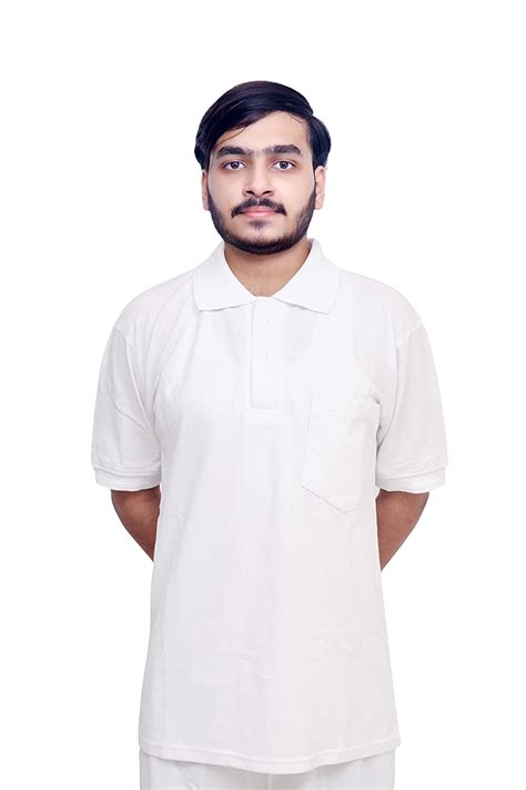 buy henco collar t shirt white half sleeve for sports cricket yoga volleyball tennis officials