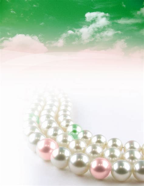 Heavenly Pearls Pearl Background Pink And Green Dress Pretty In Pink