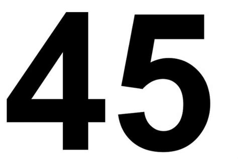 Numerologia Il Significato Del Numero 45 Sito Web Informativo