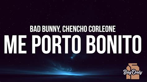 Bad Bunny Me Porto Bonito La Letra Lyrics Ft Chencho Corleone Youtube