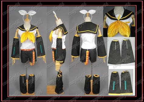 Vocaloid 2 Rin Kagamine Cosplay Costume Custom Any Size Ebay