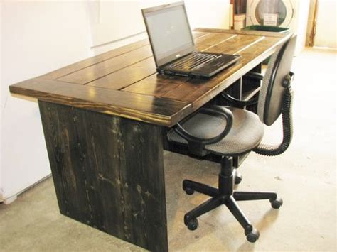 Hand Made Farmhouse Style Office Desk By Custom Made