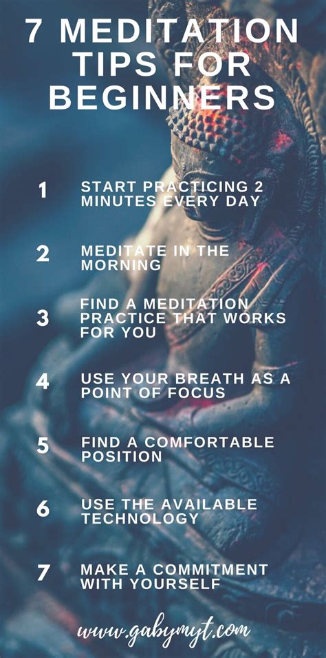 7 Meditation Tips For Beginners — Gabymyt