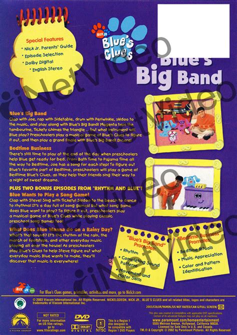 Blues Clues Blues Big Band On Dvd Movie