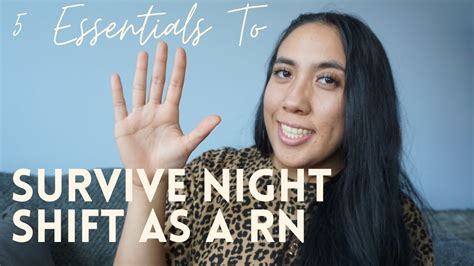 how to survive night shift as a registered nurse my essentials youtube