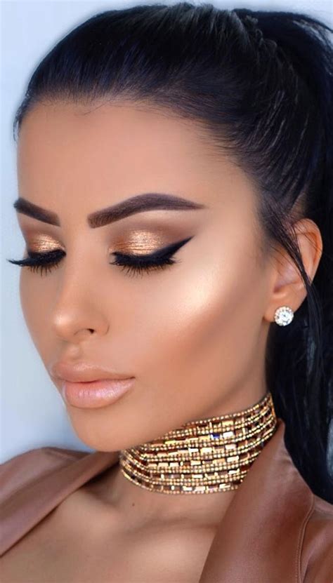32 Glamorous Makeup Ideas For Any Occasion Golden Bronze Galore
