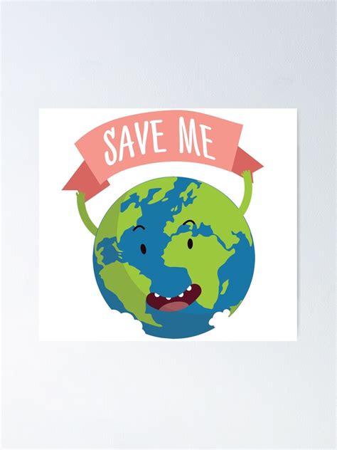 Save Earth Happy Cute Earth Day Planet Protect