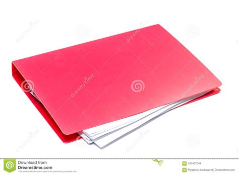 Red Files Folder Stock Photo Image Of Files Business 101477044