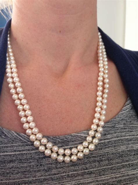 Double Strand Pearl Necklace The Pearl Girls Cultured Pearls