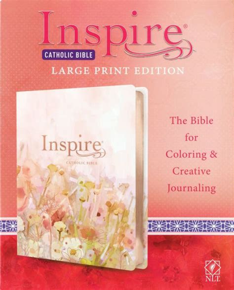 Inspire Catholic Bible Nlt Large Print Leatherlike Pink