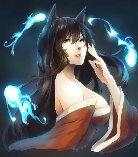 For league of legends players who want to stay connected to the game and their friends while afk. ahri (league of legends) drawn by aerlai | Danbooru