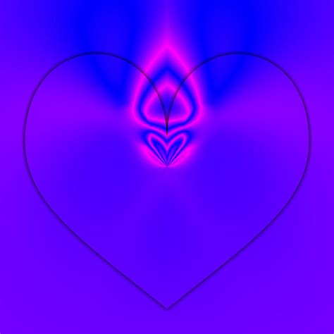 Blue Flame Heart Digital Art By Chaos Fractals Fine Art America
