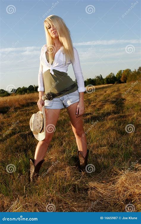 Cowgirl Portraits Stock Image Image Of Posing Beauty 1665987