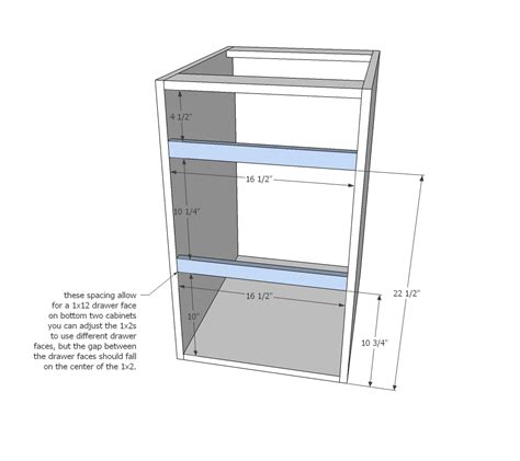 The kitchen cabinets which have practical pullouts can be ergonomically operated. Ana White | Tiny House Kitchen Cabinet Base Plan - DIY ...