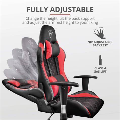 Trust Gxt 707r Resto Gaming Chair Red Refurbished Pristine