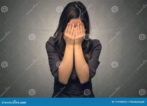 Crying Girl Stock Image Image Of Holding Face Problem