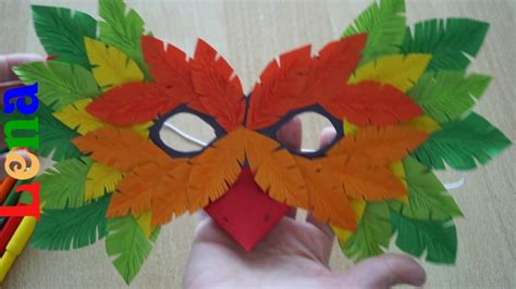 Vogel Maske Basteln Mit Lena 🦜 How To Make A Bird Mask как сделать
