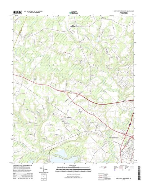 Mytopo Northwest Goldsboro North Carolina Usgs Quad Topo Map