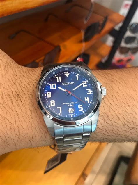 Relógio Orient Masculino Calendário Aço Inox Prata MBSS1154A D2SX
