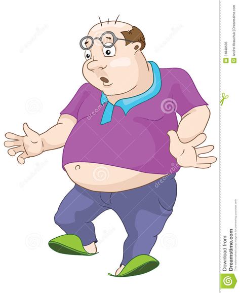 Cheerful Chubby Men Stock Vector Illustration Of Confident 31848686