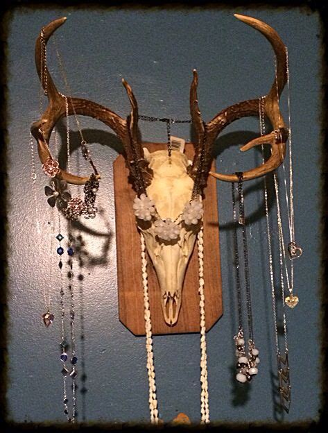 My Version Of A Diy Necklace Holder European Deer Head Mount Deer