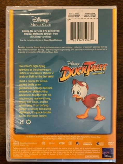 Ducktales Volume 4 Dvd 3 Disc Set For Sale Online Ebay