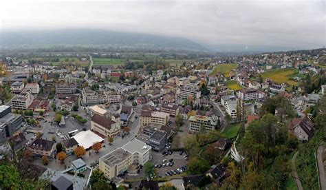 Vaduz City in Liechtenstein Stock Image - Image of cityscape, street ...