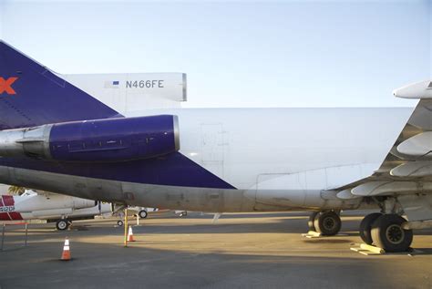Boeing 727 Fedex Starboard Aft Fuselage From Engines To Both Main