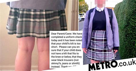 schoolgirls told skirts too short despite them being longest available metro news