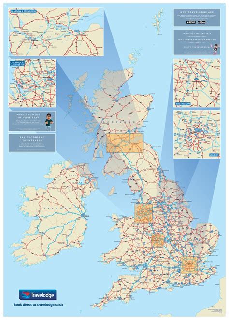 Travelodge Uk Customised Map Oxford Cartographers