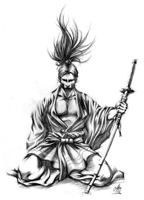 ★drodher★ Samurai Ronin Arte Japones Samurai Sketch Samurai Drawing