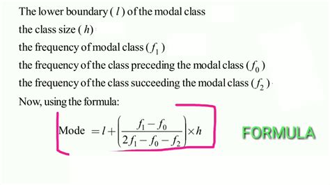 Finding The Mode Of The Grouped Data Youtube