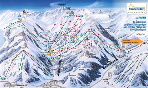 Zauchensee Piste Map Plan Of Ski Slopes And Lifts Onthesnow