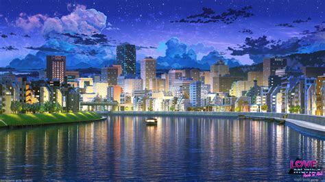 Arsenixc Love Money Rocknroll Highres Boat Building City City Lights Cloud Copyright