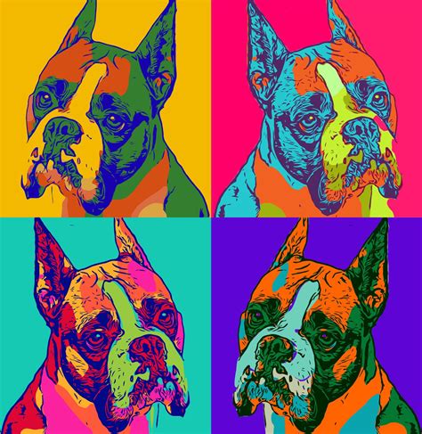Custom Pet Pop Art Portrait Please Read Item Details Custom Etsy