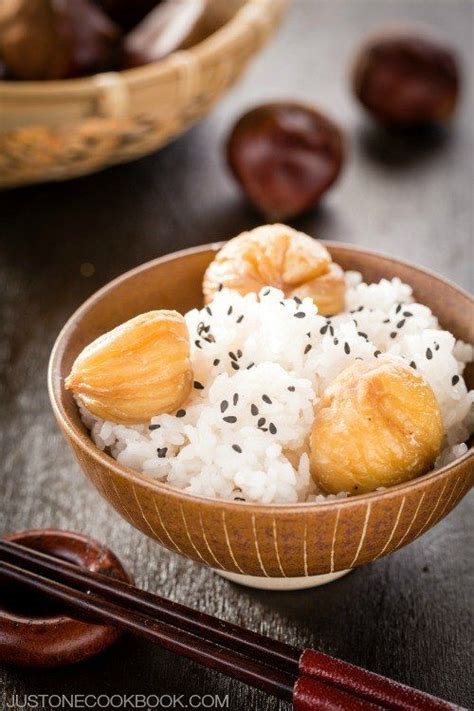 Chestnut Rice Kurigohan 栗ご飯 Just One Cookbook Recipe Easy