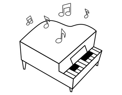 Piano Coloring Pages Coloring Home