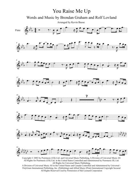 You Raise Me Up Arr Kevin Busse Sheet Music Josh Groban And The