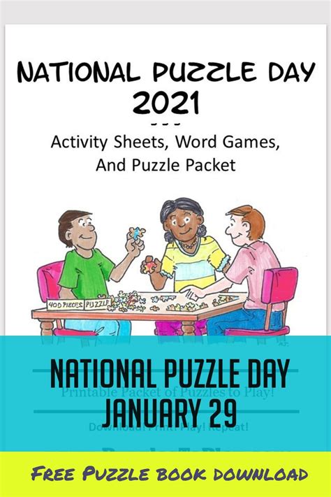 National Puzzle Day Classroom Teachers Packet Puzzles To Play