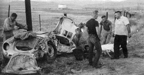 Haunting Photographs From James Deans Fatal Car Wreck In 1955