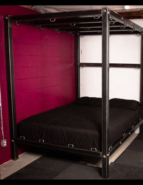 Queen Size Bdsm Bondage Bed Frame With Canopy Etsy