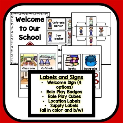 School Theme Dramatic Play Preschool Teacher 101