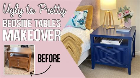 Bedside Table Makeover Thrift Flip Diy Modern Nightstand Upcycle