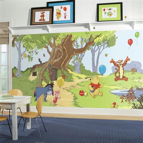 Disneys Winnie The Pooh And Friends Removable Wallpaper Mural Kids
