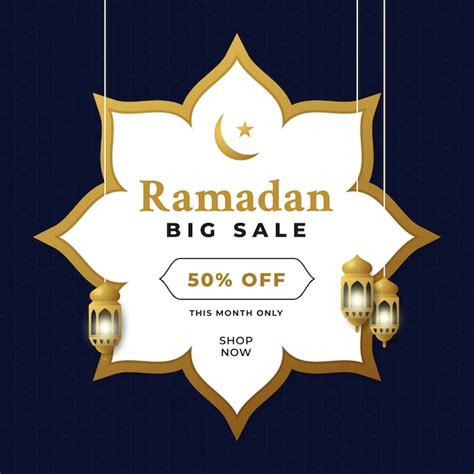 Premium Vector Ramadan Big Sale Promotion Banner