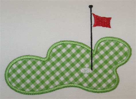 018 Golf Green Machine Embroidery Applique Design