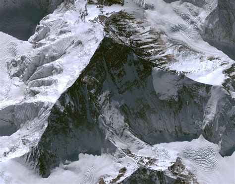Aerial Photographs Of Mount Everest From Space