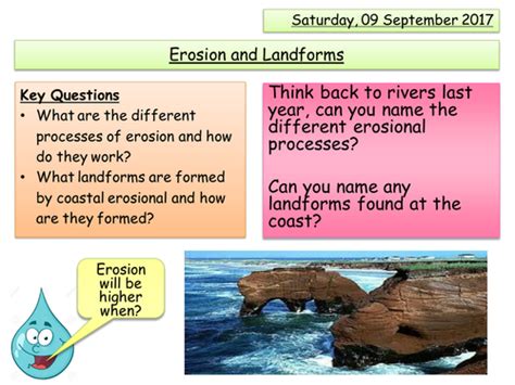 Erosional Landforms Coasts Teaching Resources